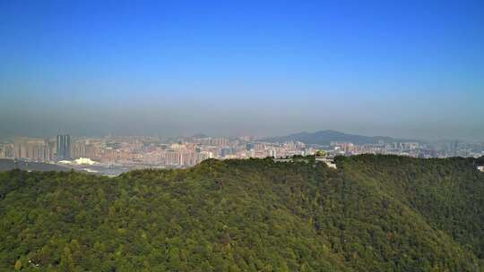 长沙岳麓山自然风光航拍