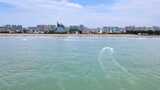 广西北海侨港海滩4K航拍高清在线视频素材下载