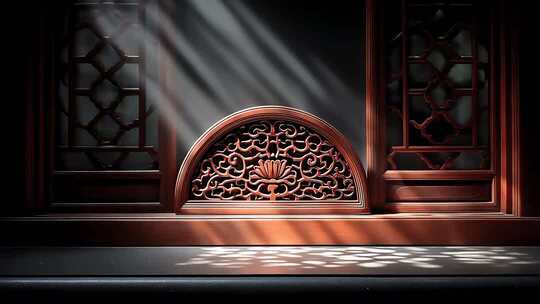 中式古典门窗光影艺术