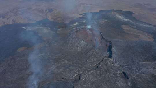 熔岩，流动，火山，火山