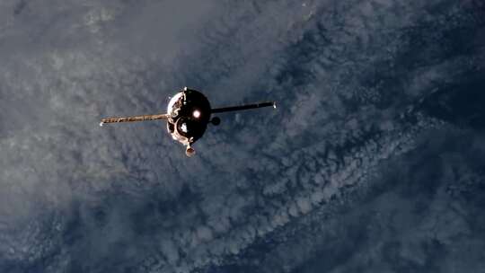 卫星在太空飞行视频素材模板下载