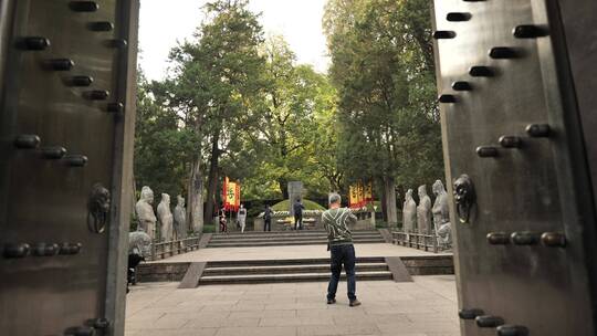 杭州西湖宝石山上的石头，风景