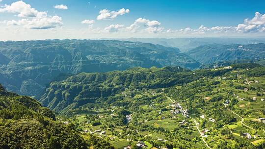 4k航拍山川云景延时