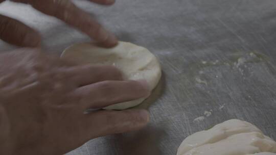 馅饼制作LOG视频素材