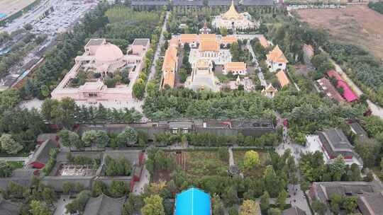 河南洛阳白马寺航拍