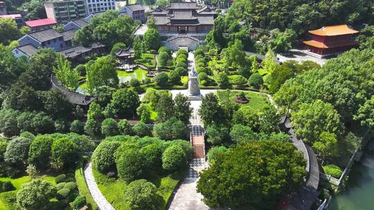 江西修水城市景观航拍