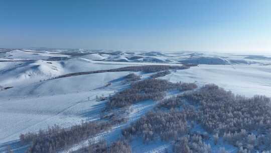 内蒙古雪域高原自然风光