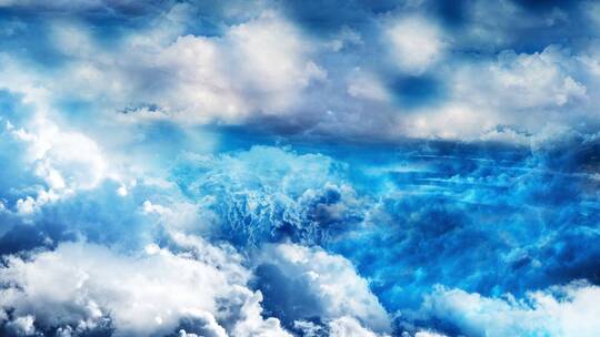 抽象蓝色和白色云彩