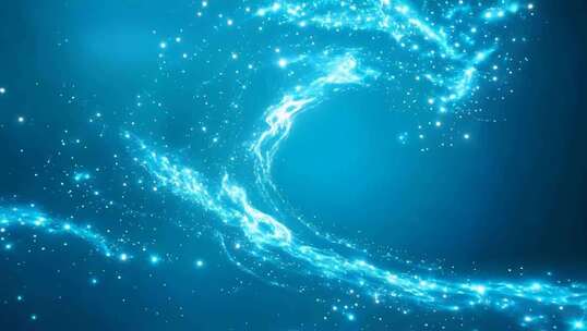 蓝色粒子光效背景素材