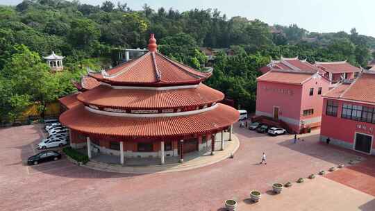 合集福建泉州少林寺演武厅航拍