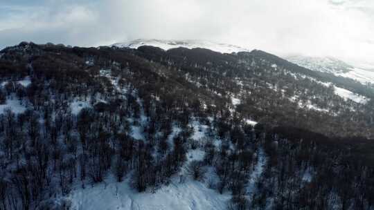 山，云，雪，无人机