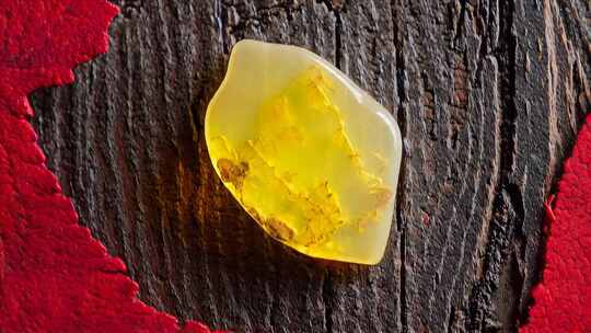 琥珀玉石微距特写