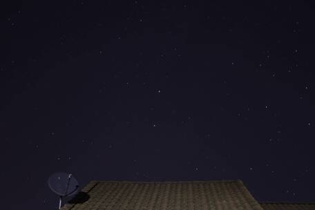 屋顶上的星星延时
