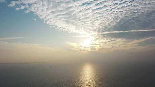 夕阳下的大海 震撼辽阔视频素材模板下载