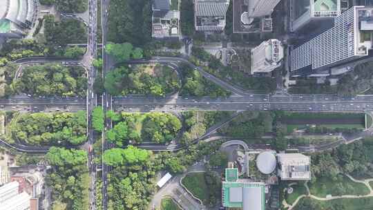 深圳福田区新洲路航拍