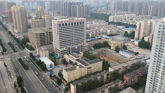 郑州第六人民医院航拍视频素材模板下载