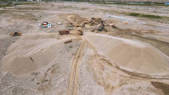 4K实拍甘肃水投建设施工1视频素材模板下载