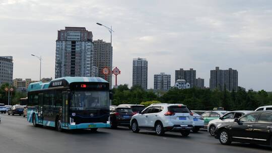 车流堵车城市交通