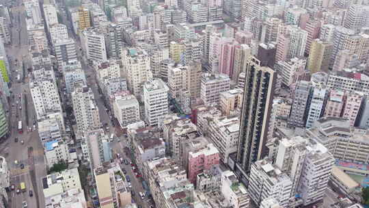 飞越香港旺角贫困地区