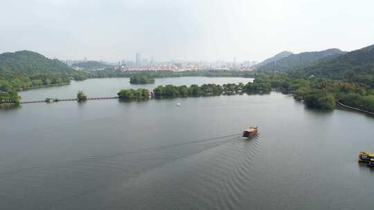 杭州湘湖风景航拍