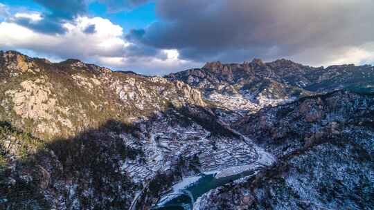 崂山雪景