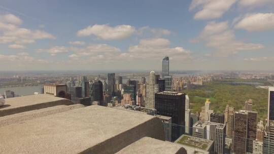 纽约市的天际线和高层建筑视频素材模板下载