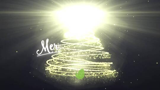 圣诞树唯美明亮整洁logo演绎AE模板