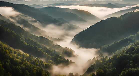 唯美风光日出日落云海风景唯美开场航拍中国