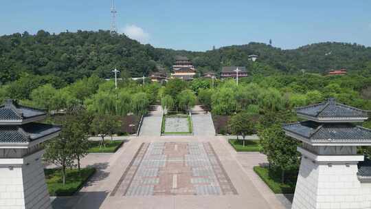 湖北鄂州市西山风景区航拍