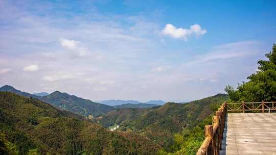 安徽皖南徽州天路沿途观景台延时风光