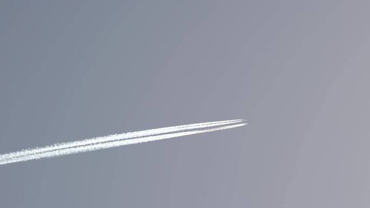 【合集】4K飞机拉线-蓝天飞机飞过