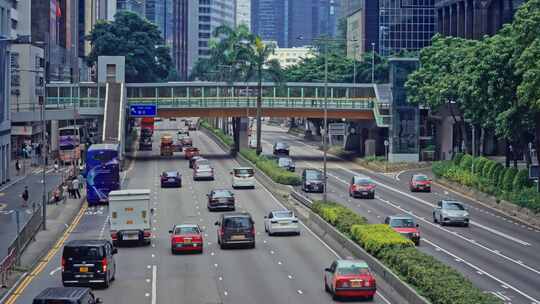 【正版素材】香港繁忙街道