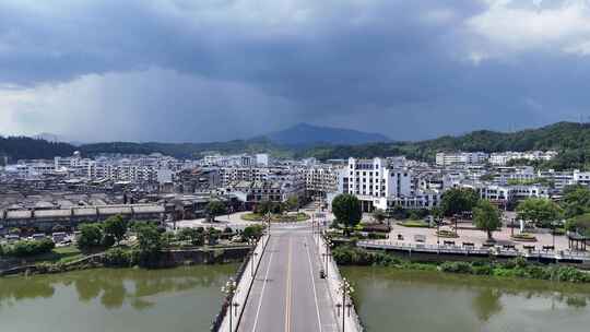 航拍福建泰宁县城城市建设