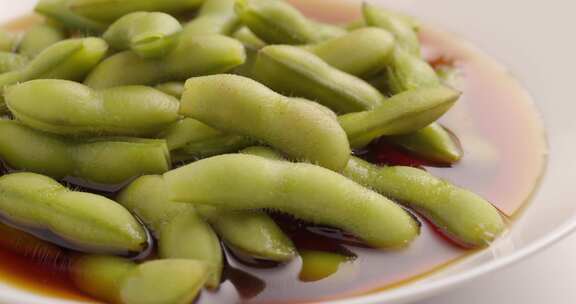 糟卤毛豆家常菜上海菜江浙菜美食特写