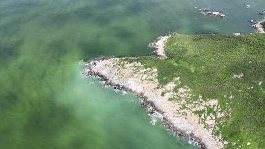 大海海洋海岛礁石海上岛屿航拍