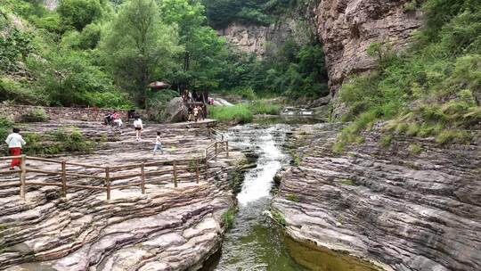 太行大峡谷景区视频素材模板下载