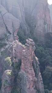 丹霞地貌旅游景区风光