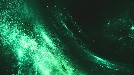 太空绿色的银河系