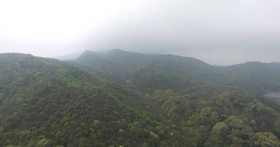 河源万绿湖风景区航拍