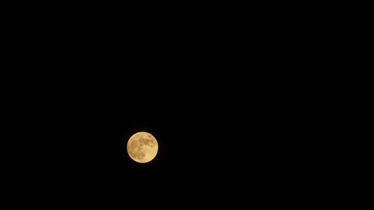 月亮延时中秋节月亮实拍视频夜晚月亮升起