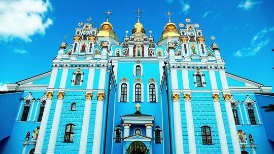 乌克兰基辅的蓝色教堂