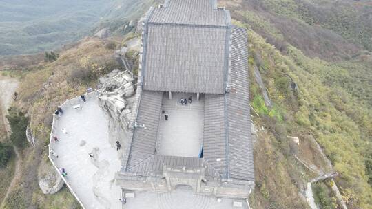 航拍湖南南岳衡山5A景区