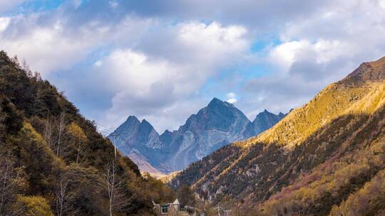 四川高原雪山风光延时