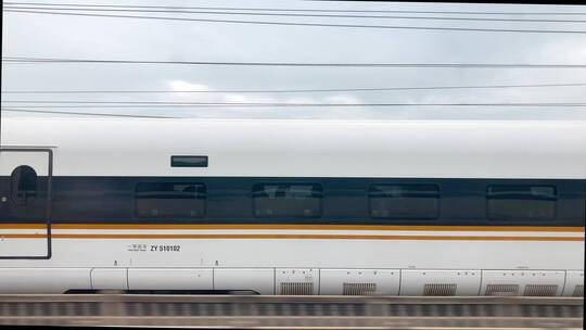 中国高铁动车高速行驶4K视频素材