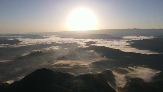 贵州凯里航拍 云雾袅绕的凯里 DJI_0026