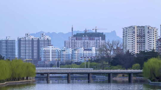 城市空镜头 三四线城市 文明城市 卫生城市