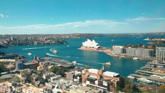 澳大利亚 歌剧院 悉尼大桥 澳大利亚歌剧院视频素材模板下载