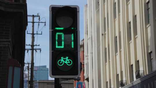 自行车道 红绿灯