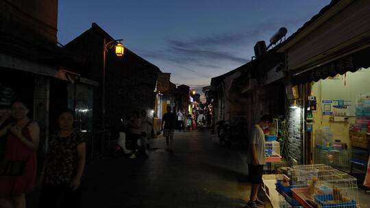 扬州东关街傍晚风景