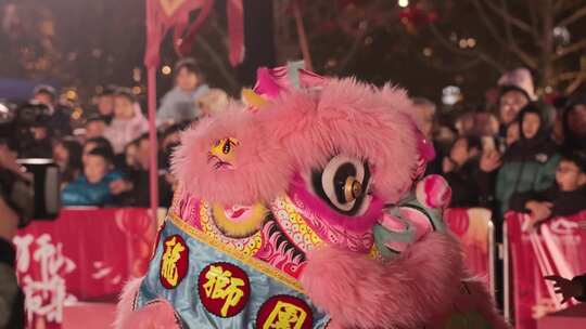 喜庆祥和的舞狮表演